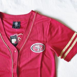Forever 21 NFL 49ers Baseball Jersey